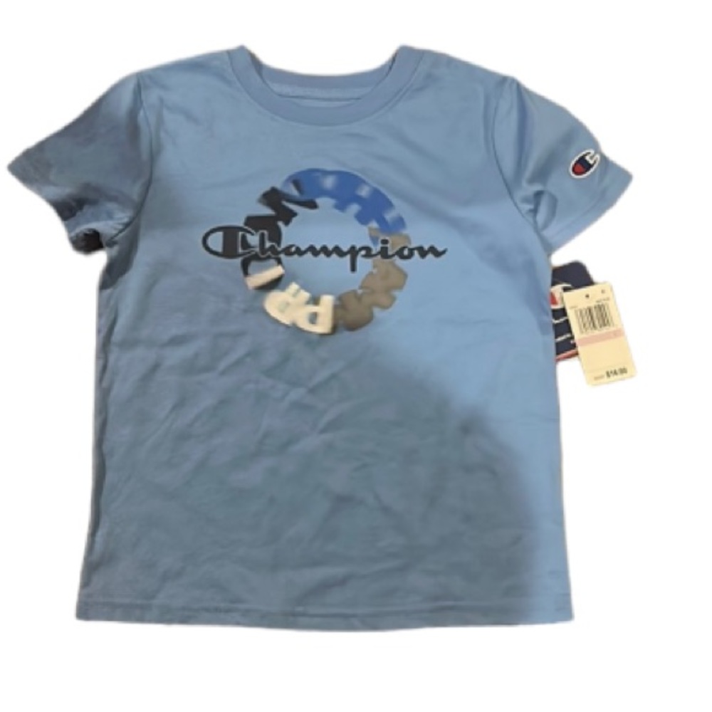 Boys tee shirt light powder blue